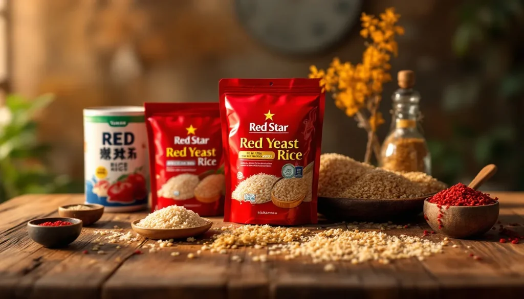 Comparaison de différentes variétés de riz rouge levuré.